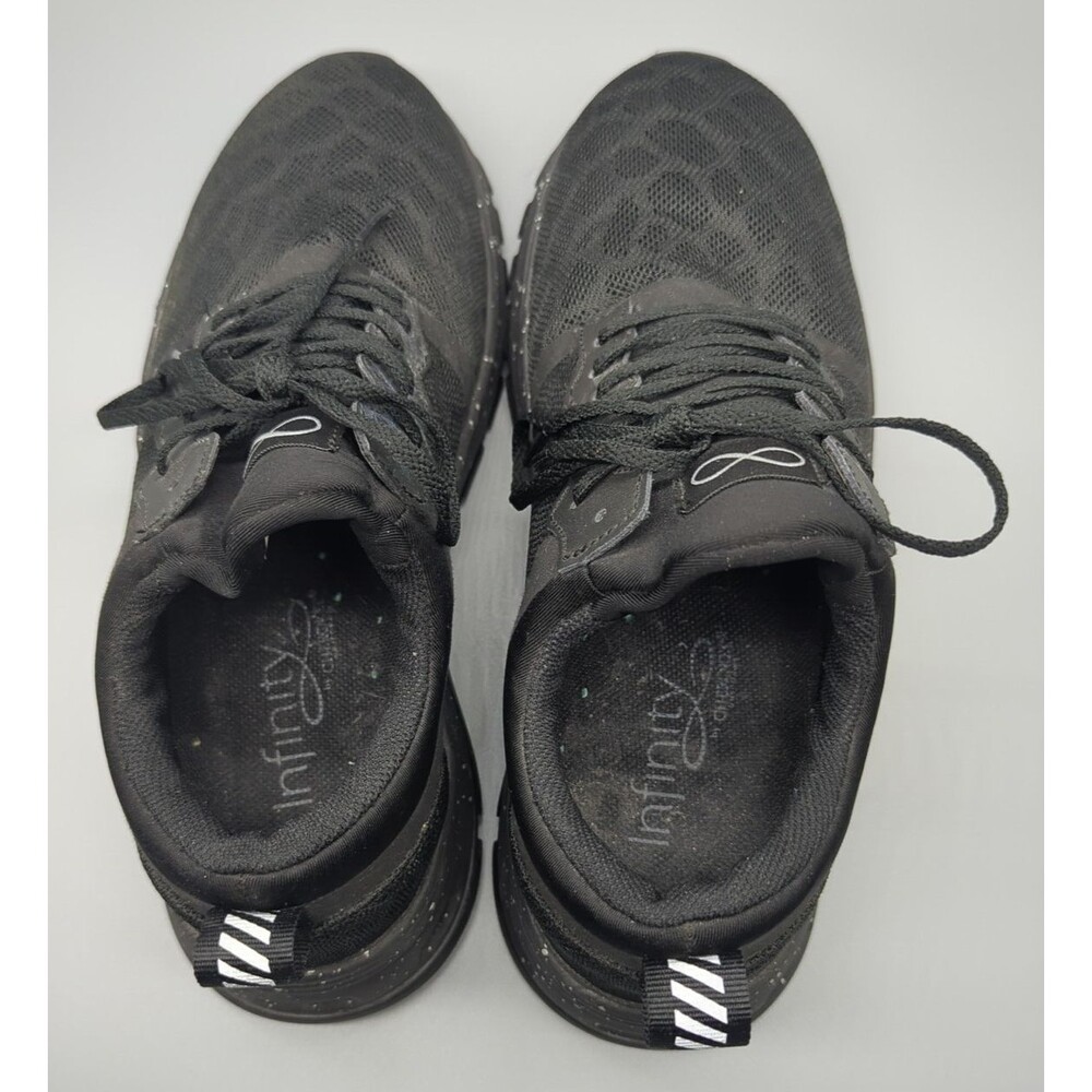Infinity Women's Fly Black Speckled Athletic Shoes 6.5 Antimicrobial Nurse Chef - Picture 7 of 12